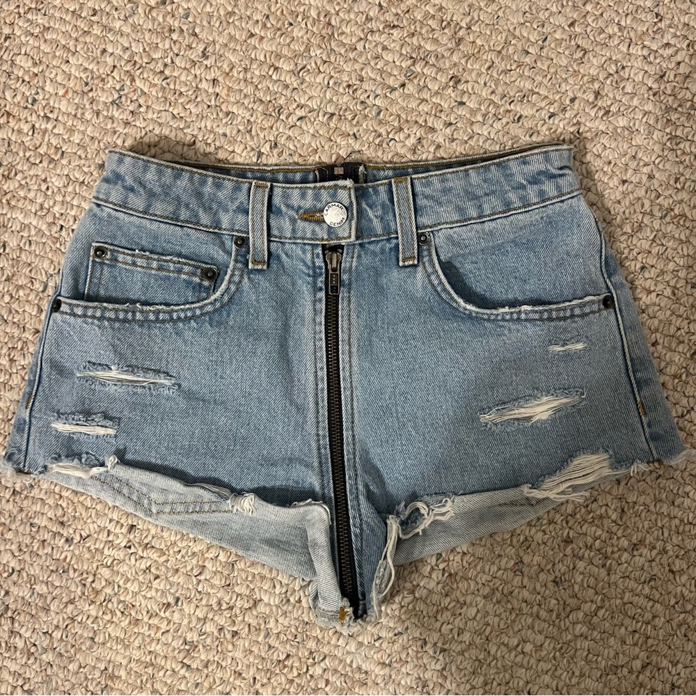 Carmar Denim Jean Shorts with zipper detailing